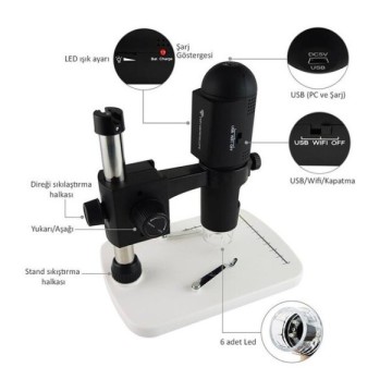 Sunline SL-18 200X USB Wİ-Fİ  Digital Mikroskop