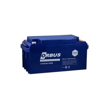 Orbus 12V 65Ah Bakımsız Tip Nano Karbon Jel Akü
