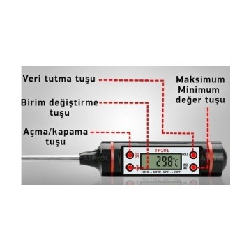 Gesi TP-101 Sıvı Tipi Dijital Termometre