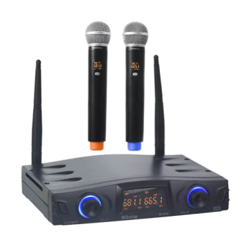 König K-312 E-E UHF Çift Kanal 2 li El Mikrofonu