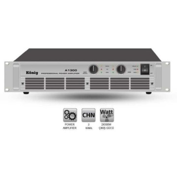 König A-1300 4 Ohm 2 X 500W Power Anfi