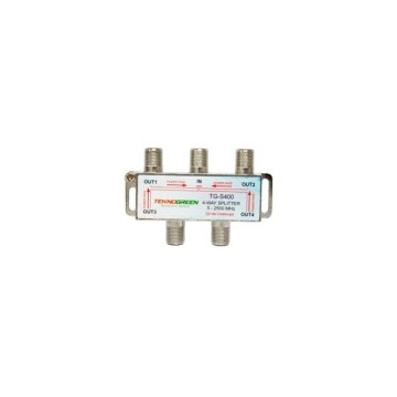 TeknoGreen TG-S400 5-2500 Mhz 1 in 4 out Splitter