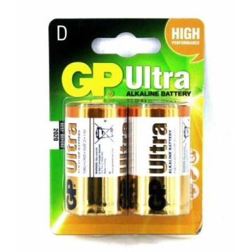 GP 13AU-2U2 LR20 D Size Alkalin Pil (2 li Blister)