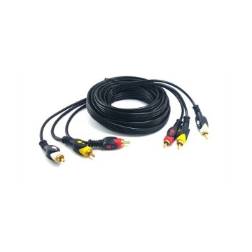 3 Rca Erkek / 3 Rca Erkek 5m Kablosu