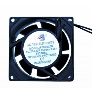 80x80x38mm Ac 220-240V Metal Kasa Fanı