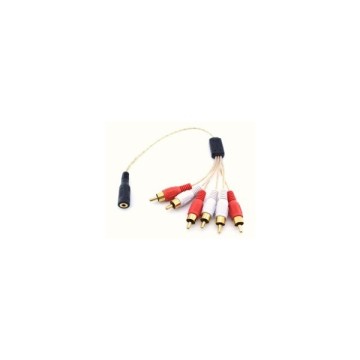 S-Link SL-DCR36 3.5mm Dişi  6x Rca Erkek Çevirici