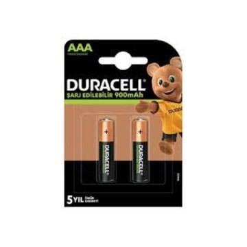 Duracell 900 mAh AAA Şarjlı Pil (2 li Blister)