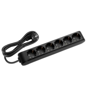 Viko Multilet Altılı 3m ÇK Topr. Grup Priz Siyah