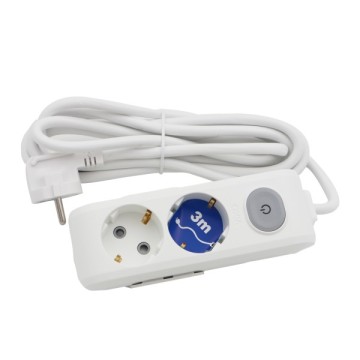 Viko Multilet İkili 3m. ÇK Anahtarlı Grup Priz