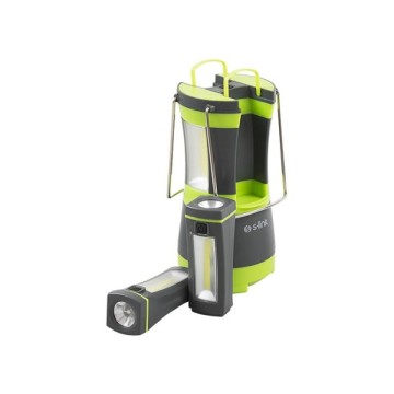 S-Link SL-8701 Yeşil 2x2W Kamp Lambası El Feneri