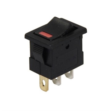 IC118A  Mini Işıklı 12V Ledli Anahtar ON-OFF 3P
