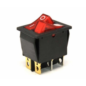 IC101 2 li Işıklı Soba Anahtarı On-Off 6P