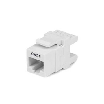 8P8C Cat6 180 Derece Keystone Jack Beyaz