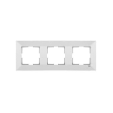 Viko Karre Meridian Beyaz Üçlü Yatay Çerçeve