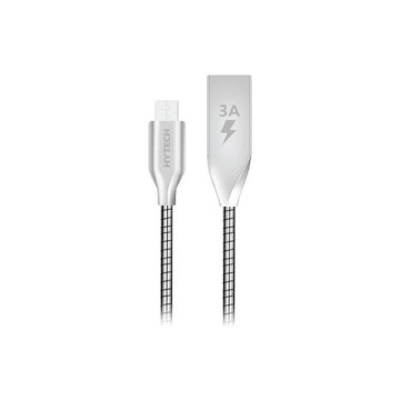 Hytech HY-X120 1m 3A M.Silver MicroUSB Data+Şarj