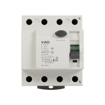 Viko VTR4-63300 4P 63A 300mA Kaçak Akım Rölesi