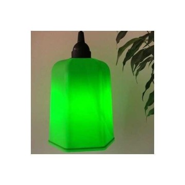 Ağaç Feneri E27 Altıgen Tekli Açık Yeşil