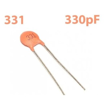 330 PF Kutupsuz Kondansatör (Seramik)