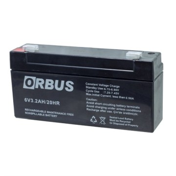 Orbus 6V 3.2Ah Bakımsız Kuru Akü