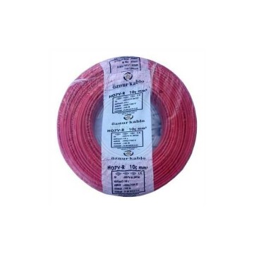 Öznur 10mm NYAÇ Kablo (Kırmızı)