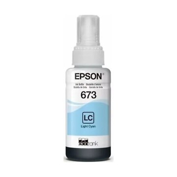 Epson 673 70ml. Mürekkep Light Cyan (Açık Mavi)