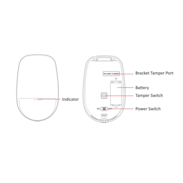 Hikvision DS-PDP15P-EG2-WE Kablosuz Pır Dedektör