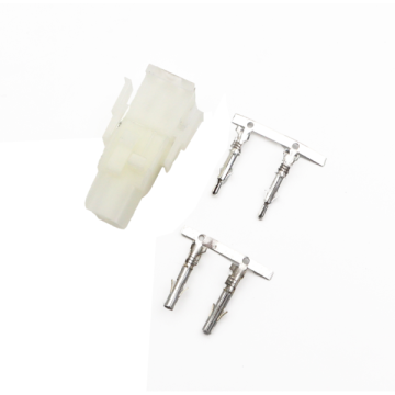 2 li Yuvarlak Plastik Erkek-Dişi Konnektör Takımı