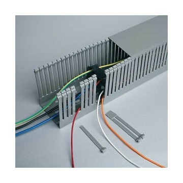 Mutlusan 40x60 Delikli Kablo Kanalı Gri 1m. (K.24)