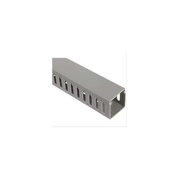 Mutlusan 25x25 Delikli Kablo Kanalı Gri 2m. (K.60)