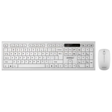 Everest KM-6121 Beyaz Kablosuz Q Klavye Mouse Set