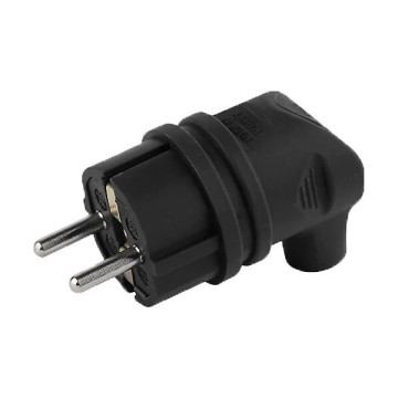 Tem Monofaze Kauçuk Topraklı Eğik Fiş