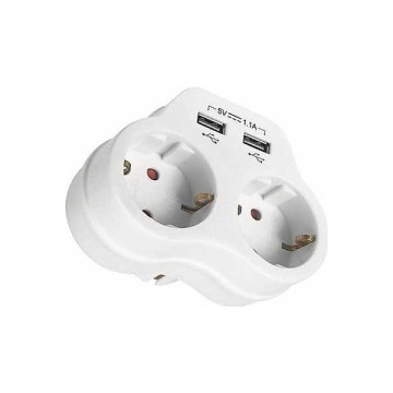 Viko 2 li ÇK Topraklı + 2x 2.1A Usb Fiş-Priz