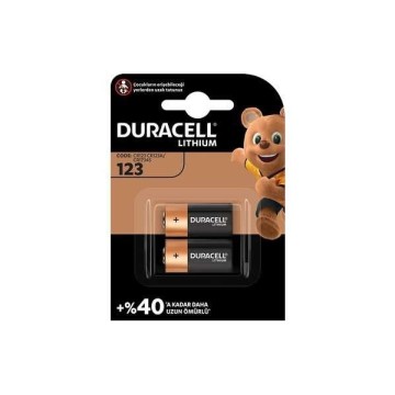 Duracell CR123 3v Lityum Pil (2 li Blister)