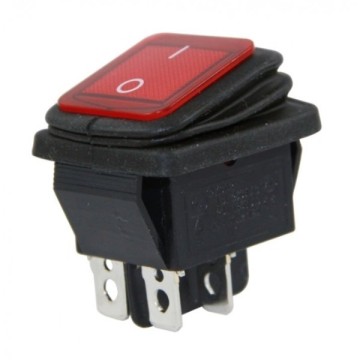 IC104W Geniş Işıklı Anahtar Körüklü ON-OFF 4P Yeşi