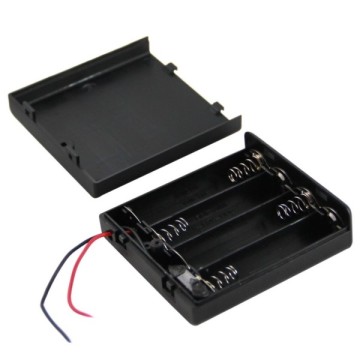 IC233F 4 lü AA Pil Kutusu On-Off Anahtarlı