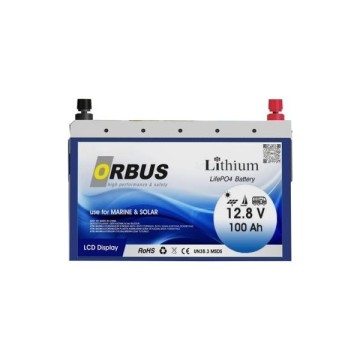 Orbus 12.8V 100Ah LifePO4 Şarjlı Akü