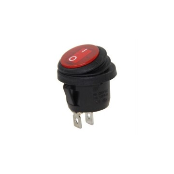 IC133W  Yuvarlak Işıksız Anahtar ON-OFF 2P Körüklü