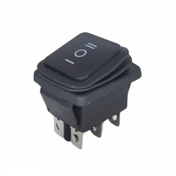 IC108W Geniş Körüklü Işıksız Anahtar ON-OFF 6P Siy