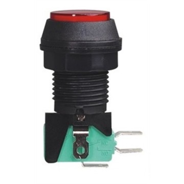 IC180J Atari Buton 24mm 12V Led 44mm Kafa Kırmızı