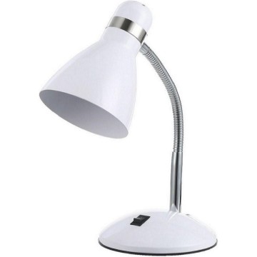 YCL YML-110B E27 Masa Lambası Metal Spiral Beyaz