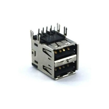 MS-043 2 Li 90º 18mm Dişi Usb Şase Soket