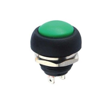 IC184 Yeşil Plastik Yuvarlak Buton 17mm,22mm