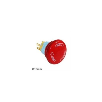 IC180D-33 16mm Bas Çevir Acil Stop Butonu 2NC 33mm