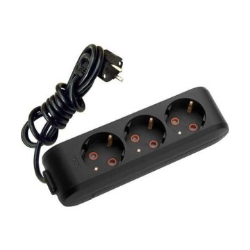 Viko Multilet Üçlü 3m ÇK Anah.Topr.Grup Priz Siyah