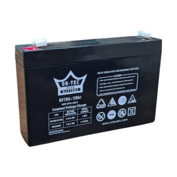 Ortec 6V 7A  Bakımsız Kuru Akü