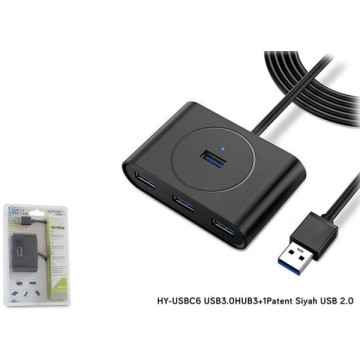 Hytech HY-USBC6 4 Port Usb 3.0 Siyah Usb Çoklayıcı
