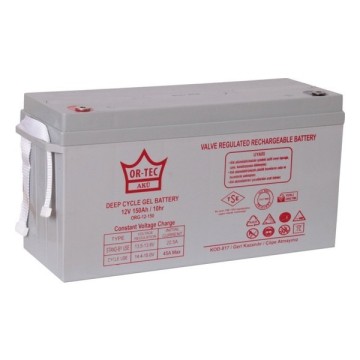 Ortec 12V 150Ah Jel Akü