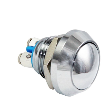 D81 12mm Yaylı Bombeli Metal Buton