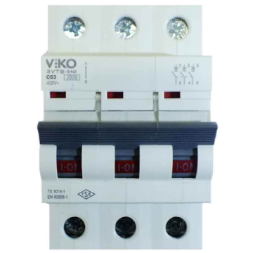 Viko 3VTB-3C63 3x63A C K Otomat 3kA