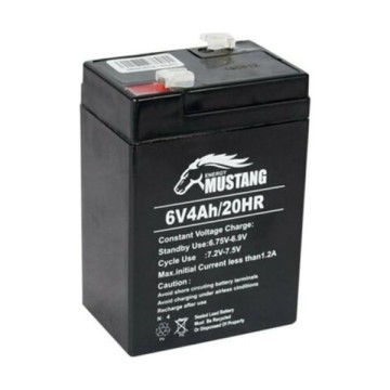 Mustang 6V 4A  Bakımsız Tip  Kuru Akü